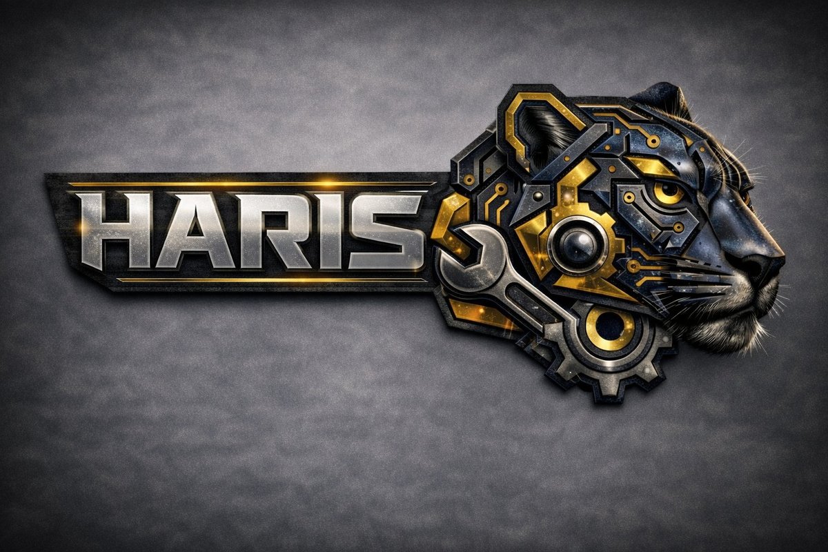 NIMER Haris — ICS/OT Risk Assessment Platform logo featuring a mechanical tiger head